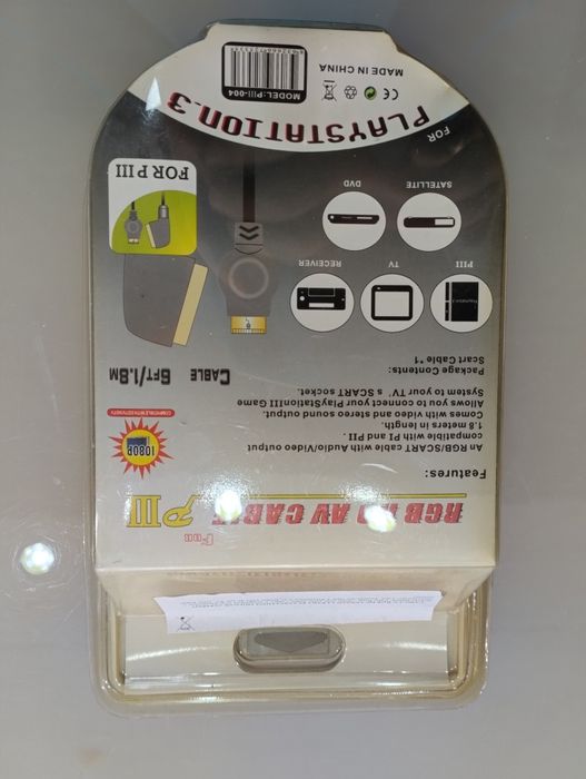 Cabo RGB HD AV para PS3 / PS2 / PS1 – 1,8m