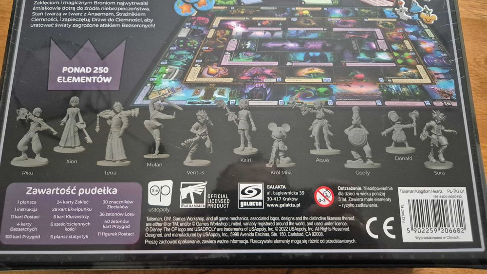 Talisman Kingdom Hearts Gra planszowa Disney Myszka Miki Kaczor Donald