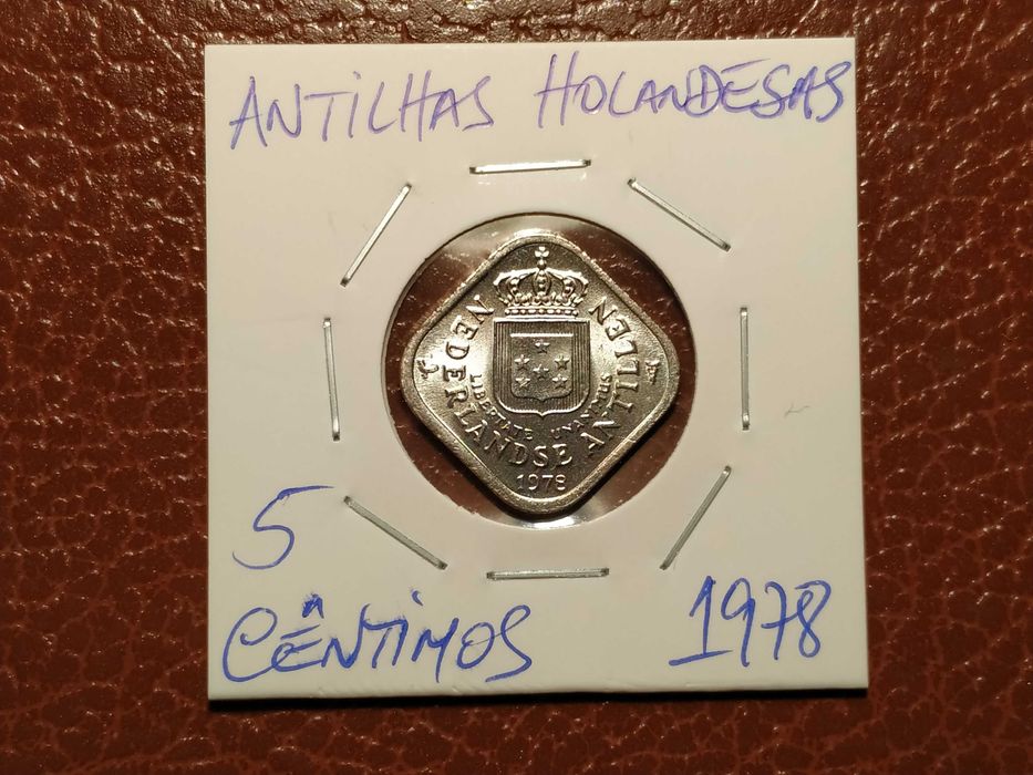 Antilhas Hoplandesas - moeda de 5 cêntimos de 1978