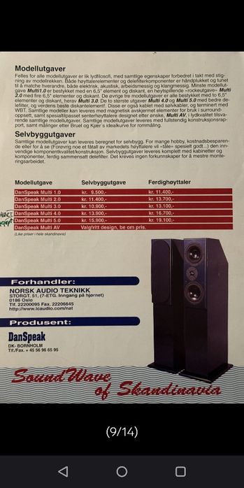 Kolumny Scan speak,Dan Speak