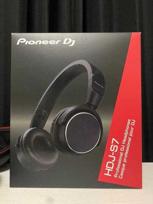 Pioneer HDJ-S7-K – Auscultadores DJ profissionais (como novos)