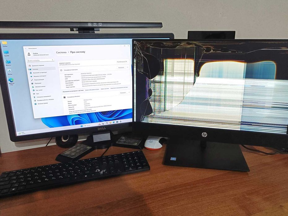 Моноблок HP - 22", SSD 500Gb, RAM 8Gb DDR4, ProOne 600 G4, розбитий