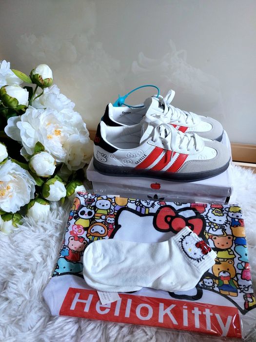 Кросівки хелоу кітті, хелоу кіті, adidas kitty, adidas gazelle