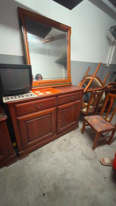 Móveis sala madeira maciça
