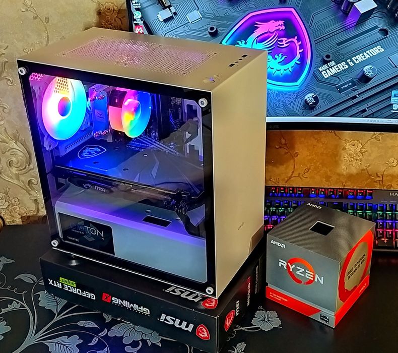 ПК Ryzen 5 4500 RX5600XT 16gb DDR4 игровой компьютер АМ4