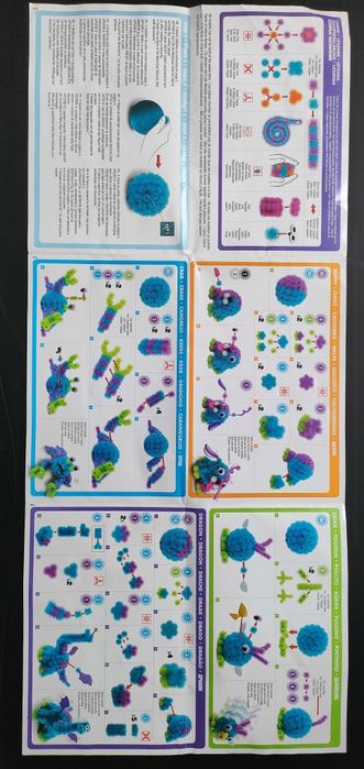 Bunchems alive / kolorowe rzepy / wibrująca kula - super zestaw!