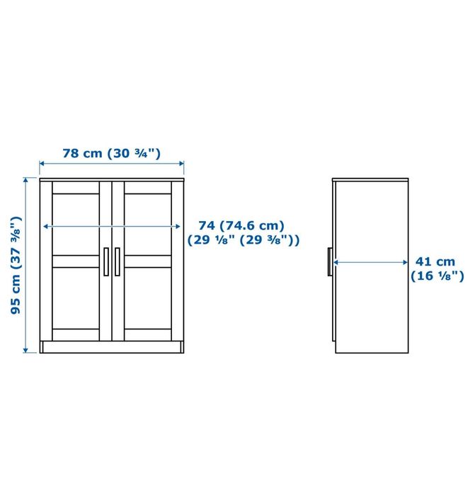 Móvel Com portas cor preta