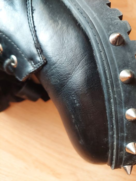 DeeZee | buty | glany | kolce | welurowe wstawki | unikat