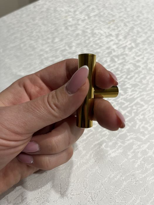 Uchwyt meblowy T reling do szafek złoty 5cm