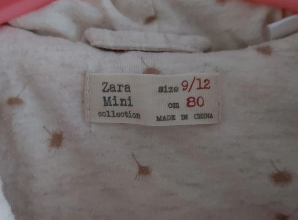 Kremowy kombinezon Zara dla dziewczynki- rozm  80 - bdb stan