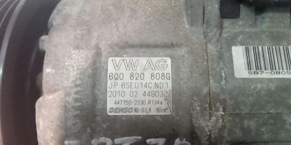 COMPRESSOR AC VOLKSWAGEN POLO / SEAT IBIZA 1.4TDI 1.4 16V 6Q0820808G
