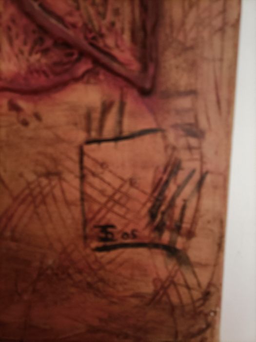 "Papoilas Saltitantes "- Tela com pintura e textura  120x80