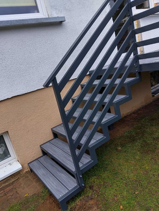 Balkon dostawny, taras stal-kompozyt