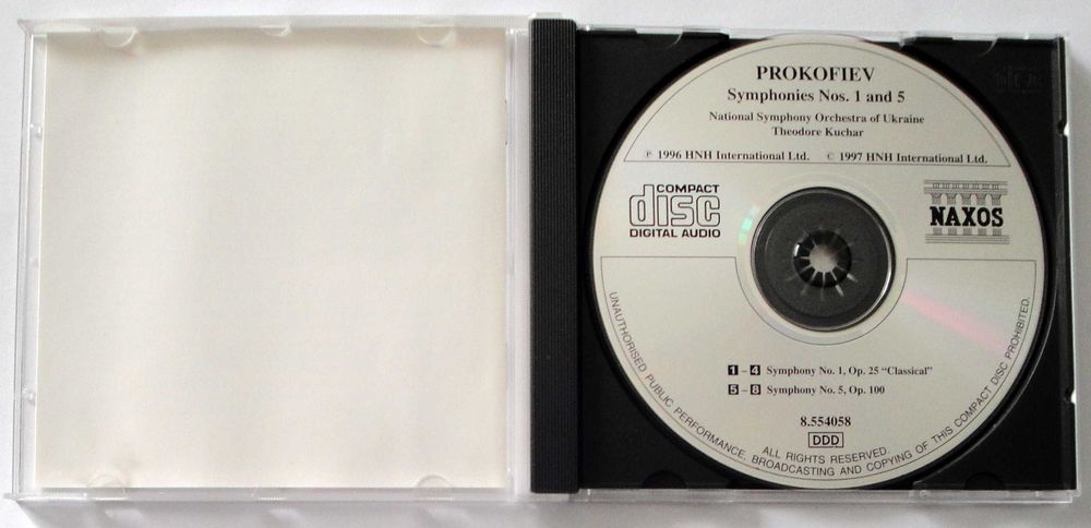 Prokofiev - Symphonies 1 & 5 (Kuchar) Naxos CD