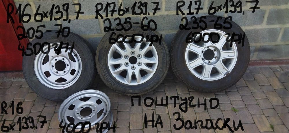 Диски Vitara-Mazda-KIA-Nissan-RENAULT-MITSUBISHI-HONDA-Opel-Dodge-Jeep