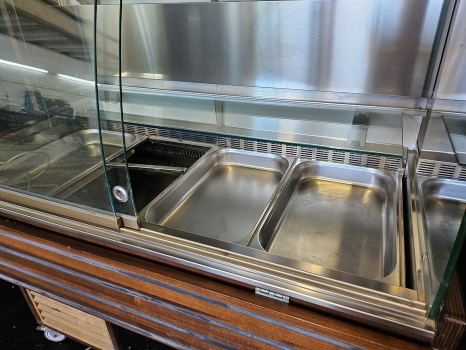 Expositor refrigerado para carne, peixe ou marisco