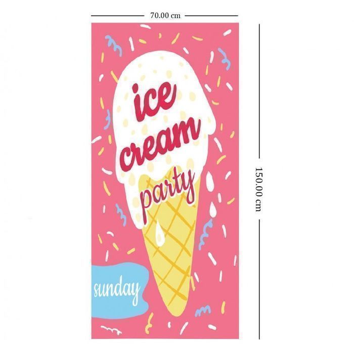 Ręcznik Plażowy Prostokątny Ice Cream Party 150X70 Rec54Wz3