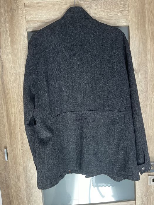 Męska kurtka XL Wełniana Jasper Conran płaszcz wełniany