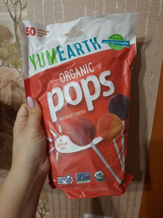 Органічні льодяники Iherb /конфеты /цукерки Iherb