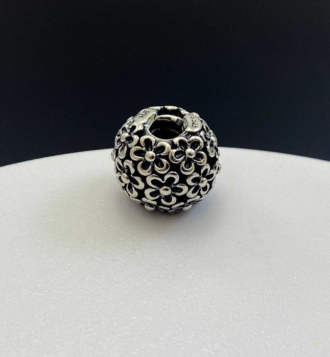 Unikat! Srebrny charms PANDORA 790868 stokrotki Bardzo rzadka!