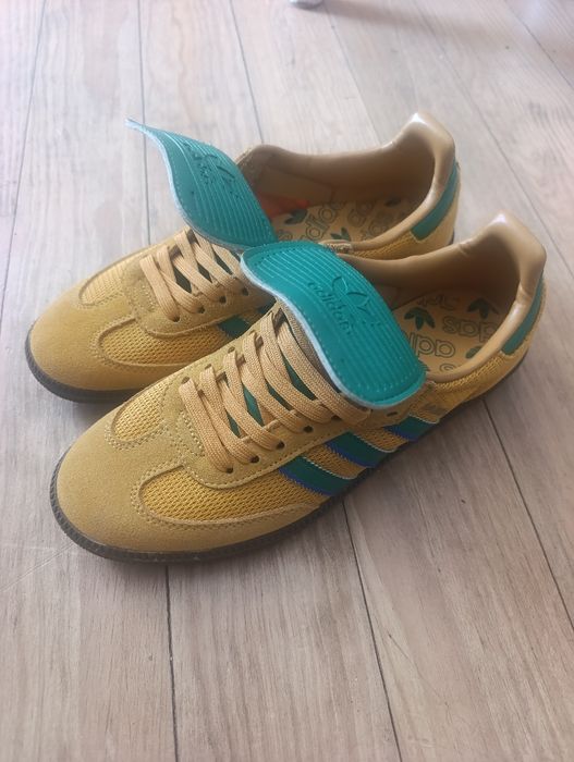 Adidas samba jaune moutarde vert brésil