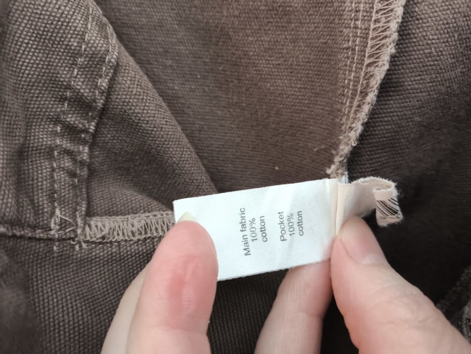 Decathlon Quechua 38 M bojówki brąz low waist cargo regular fit bawełna trekking