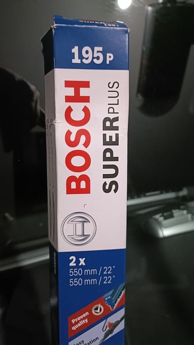 2 Escovas Limpa Vidros BOSCH SUPERPLUS 195P 550/550mm