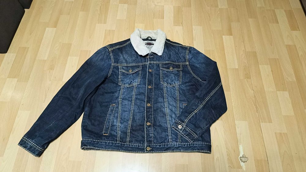 Ocieplana kurtka jeansowa CAMP DAVID r.3XL stan bardzo dobry