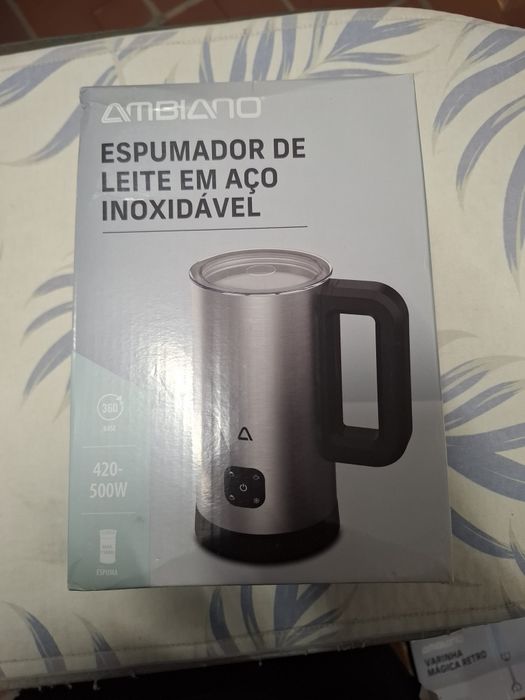 Espumador de leite em aço inoxidável