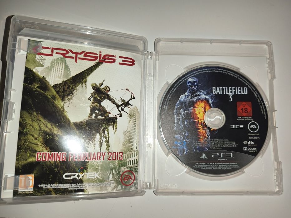 Gra Ps3 Battlefield 3 gry PlayStation 3 Minecraft Lego Sonic Crash NFS