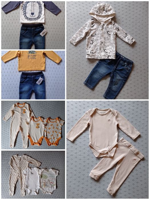 Пакет вещей на 6-9 месяцев, рост 68-74 см