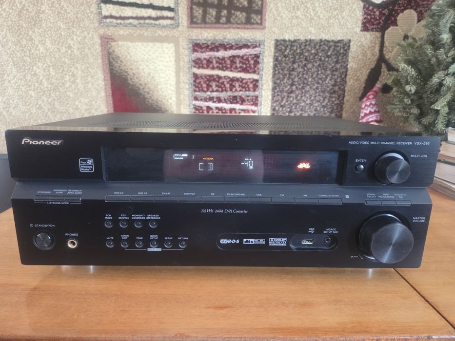 AV- Receiver  PIONEER VSX 516K 5.1×100W USB/ Optical/MCACC/6-16Om