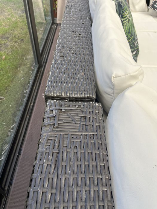 Meble ratanowe ogrodowe 10 osobowe