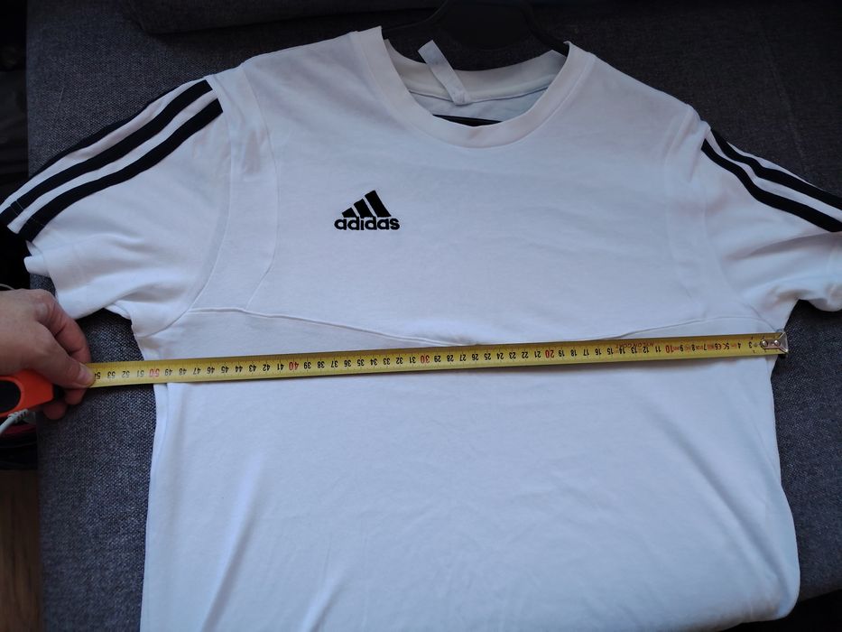 Koszulka biała bawełna adidas