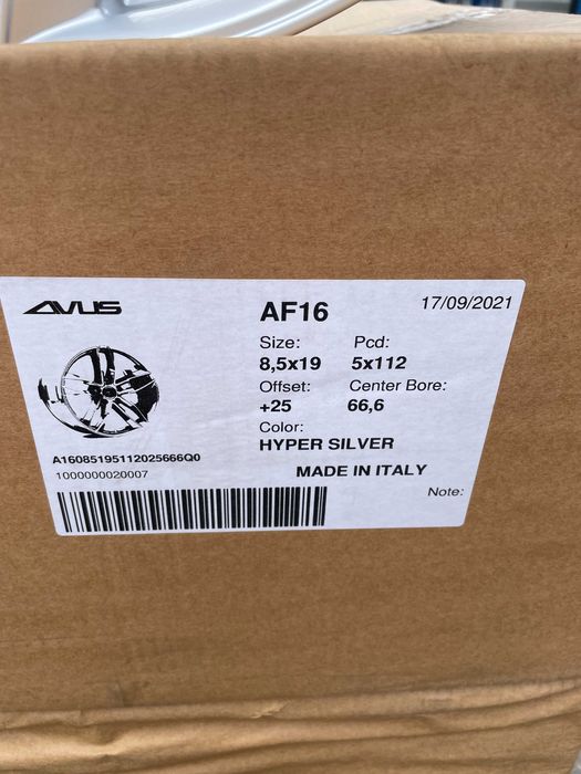 Okazja felgi AUDI A4 A5 A6 VW CUPRA Avus 5x112 8,5Jx19 ET25 66.6 NOWE