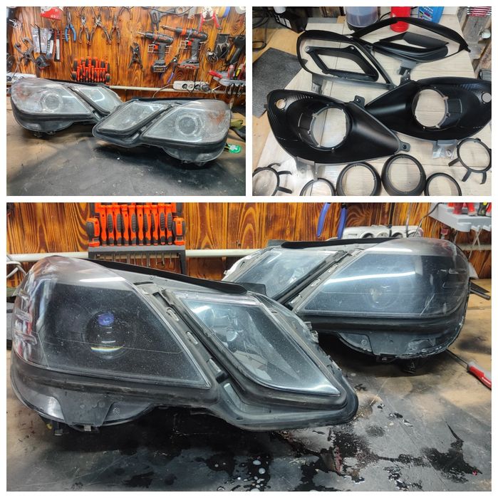 Фари Мерседес Mercedes — заміна штатних лінз, ремонт, реставрація фар