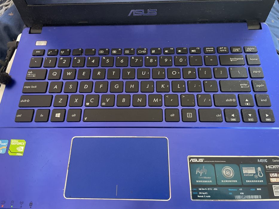 Ноутбук asus a450c / i3 / 4gb / 500gb /gt 720m