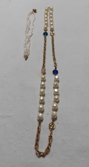 Colar e pulseira símil pérola (Ref. 20)