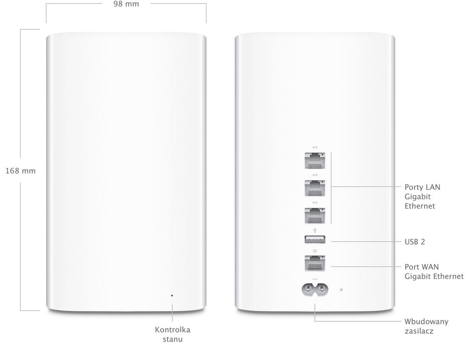 Router Apple Time Capsule A1470 z dyskiem 2TB