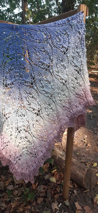 Wełniana chusta z merynosa