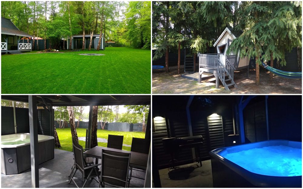 Bajeczny domek nad jeziorem z linią brzegową- jacuzzi-pomost-kominek!