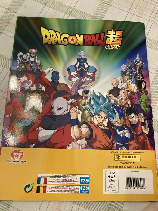DISPONIVEL: Caderneta completa Dragon Ball Super + Poster completo