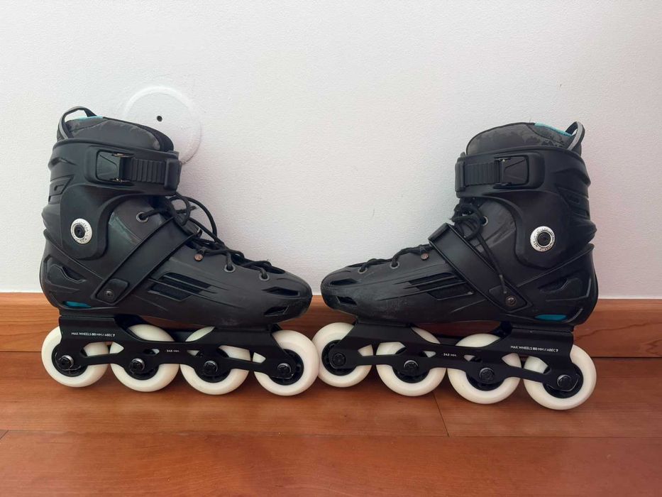 Kit Completo Patins Oxelo MF500 Tam. 42 + Proteções Fit500 (M) + Capacete MF500 (55-59 cm)