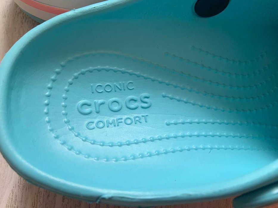 Крокси блакитні Crocs 40/41 розм. на стопу 25,8-26,3 см знижка є нюанс