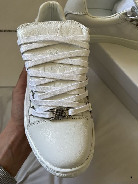Кросівки balenciaga arena low white black / баленсіага арена низькі кросівки