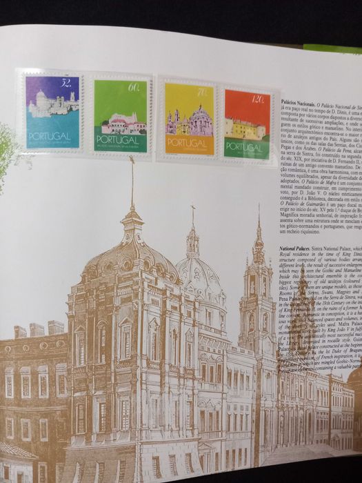 Filatelia - Livro Portugal em selos ano 1990