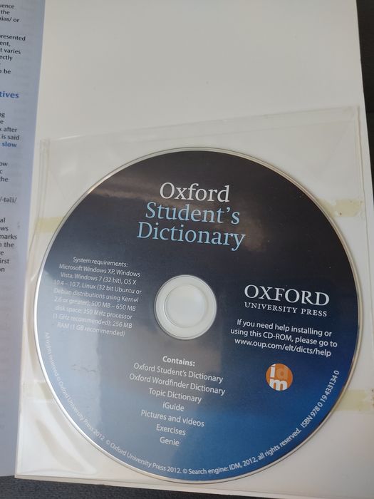 Oxford Student's Dictionary - 3rd Edition
Edição (Brochado) em Inglês