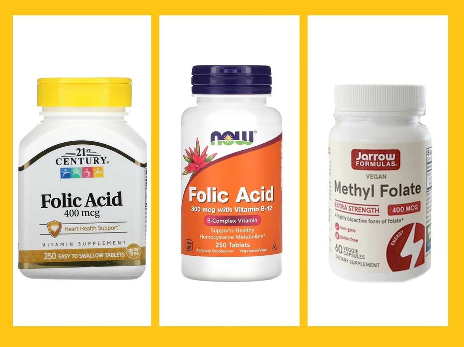 Фолиевая кислота, 250 таблеток метил фолат NOW Foods, 21st Century США