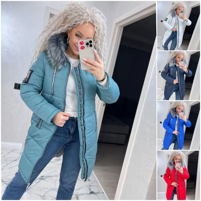 Зимняя женская куртка курточка пуховик больших размеров 42-82р