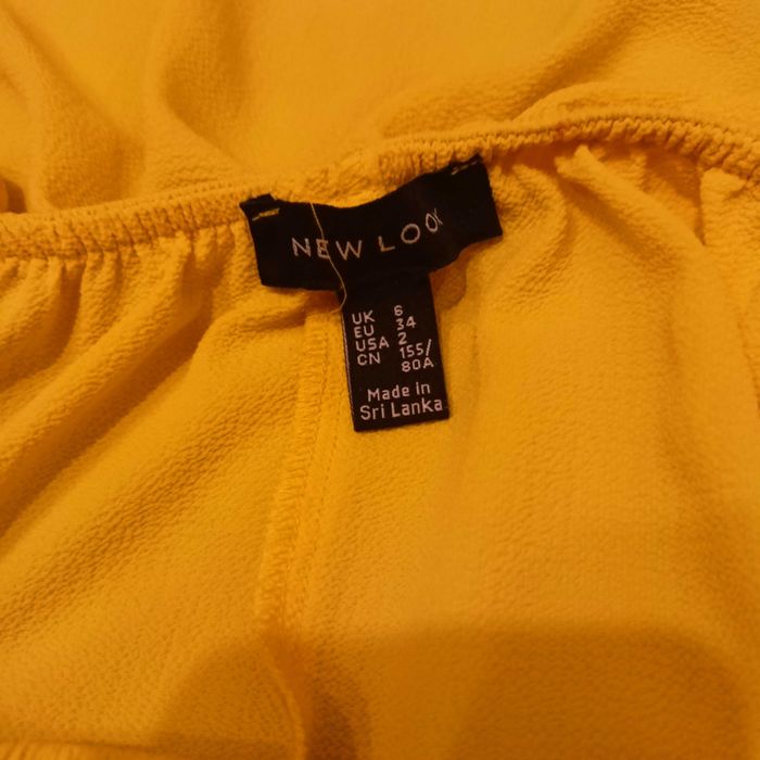 Sukienka żółta hiszpanka New Look